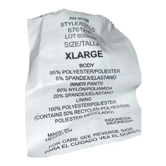 Navy Blue Swim Suit With a Key Hole Size XL New - Picture 6 of 6